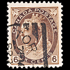 6596 Canada SG159 6C Brown 1898. Sc#80 Mi68A Used. C£65, view 3