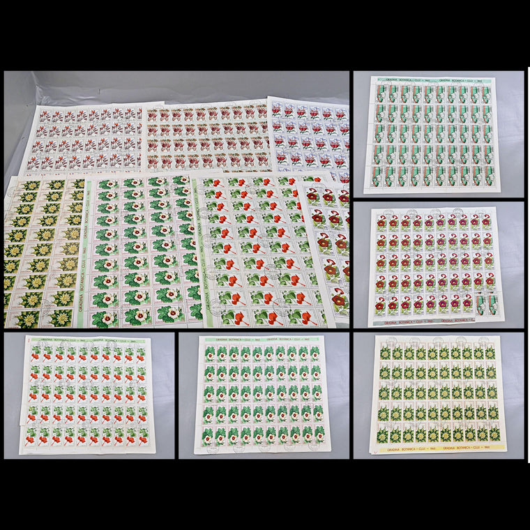 6640 Romania SG3314/3322 1965 Cluj Botanical Gardens Sheets Used. C£65, image 1