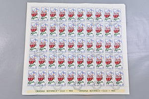 6640 Romania SG3314/3322 1965 Cluj Botanical Gardens Sheets Used. C£65