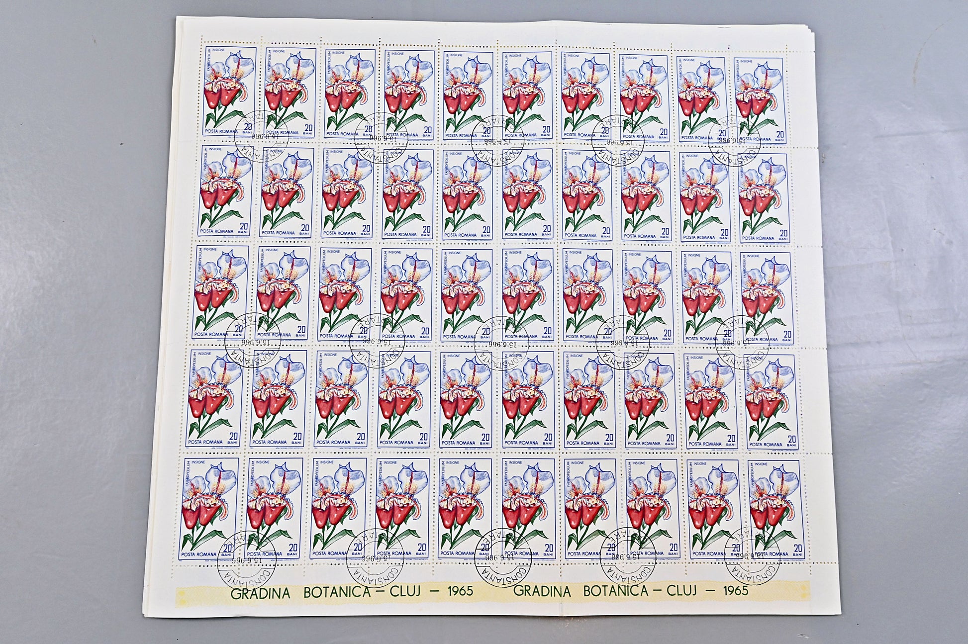 6640 Romania SG3314/3322 1965 Cluj Botanical Gardens Sheets Used. C£65