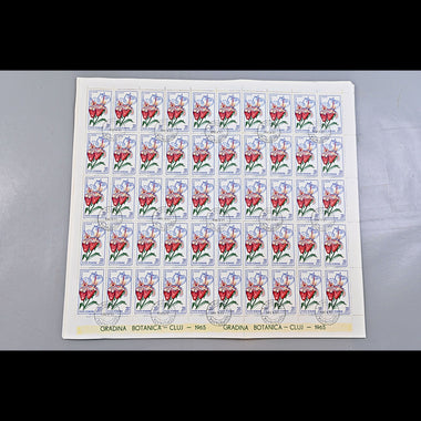 6640 Romania SG3314/3322 1965 Cluj Botanical Gardens Sheets Used. C£65, image 7