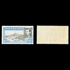 6729 Ascension SG43 6P Black & Grey Blue 1938. Sc#45 Mi 48A Mint MNH. C£43, view 2