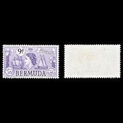 6737 Bermuda SG143b 9D Violet 1958. Sc#154 Mi 140 Mint MH. C£15, view 2