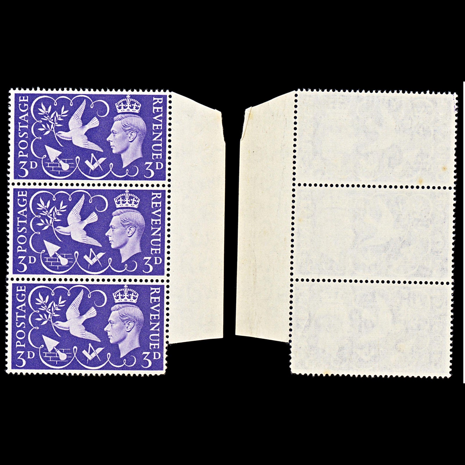 6742 GB SG492 3D Violet. Spec QCom9c 1946. Sc#265 Mi 232 Mint MNH. C£30
