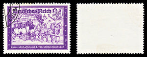 6758 Germany SG766 24+36 Black Purple Violet 1941. Sc#B158A Mi 778 Used. C£18