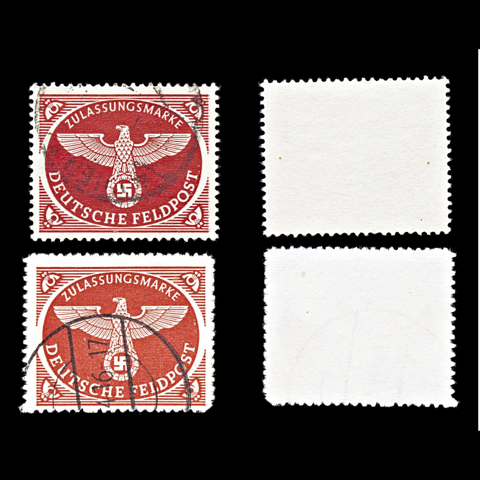 6762 Germany SG M805a Red Brown 1943. Sc#MQ1a Mi FP2Bx Used. C£158
