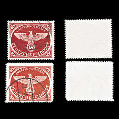6762 Germany SG M805a Red Brown 1943. Sc#MQ1a Mi FP2Bx Used. C£158, view 2