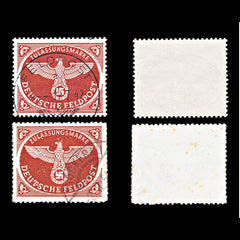 6763 Germany SG M805a Red Brown 1943. Sc#MQ1a Mi FP2Bx Used. C£158, view 1