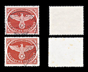 6763 Germany SG M805a Red Brown 1943. Sc#MQ1a Mi FP2Bx Used. C£158