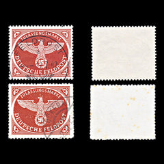 6763 Germany SG M805a Red Brown 1943. Sc#MQ1a Mi FP2Bx Used. C£158, view 2