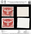 6764 Germany SG M805a Red Brown 1943. Sc#MQ1a Mi FP2Bx Used. C£158