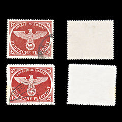 6764 Germany SG M805a Red Brown 1943. Sc#MQ1a Mi FP2Bx Used. C£158, view 2