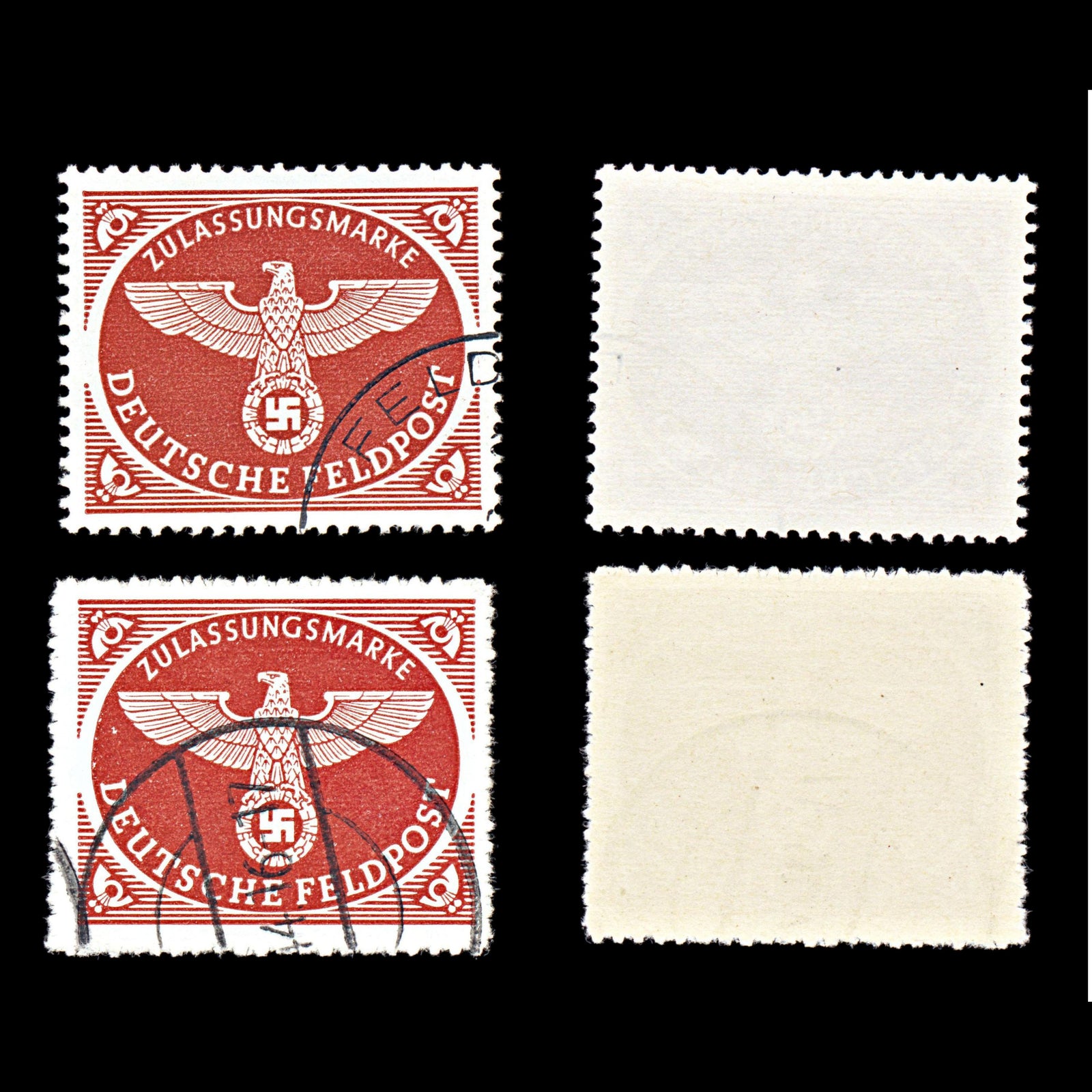 6765 Germany Red Brown 1943. Mi FP2By Used. C£158