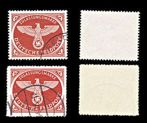 6765 Germany Red Brown 1943. Mi FP2By Used. C£158