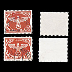 6766 Germany Red Brown 1943. Mi FP2By Used. C£158, view 1