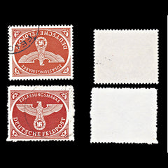 6767 Germany Red Brown 1942. Mi FP2Az Used. C£158, view 1