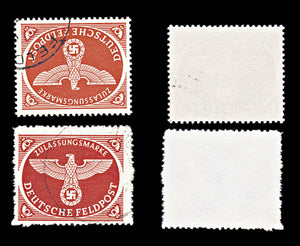 6767 Germany Red Brown 1942. Mi FP2Az Used. C£158