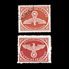 6767 Germany Red Brown 1942. Mi FP2Az Used. C£158, view 3