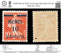 6786 Memel SG17 10 Orange Red 1920. Mi 19x Mint MH. C£23