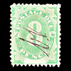 6864 Australia SG D7 8D Emerald 1902. Sc#J7 Mi P8IA Used. C£85, view 3