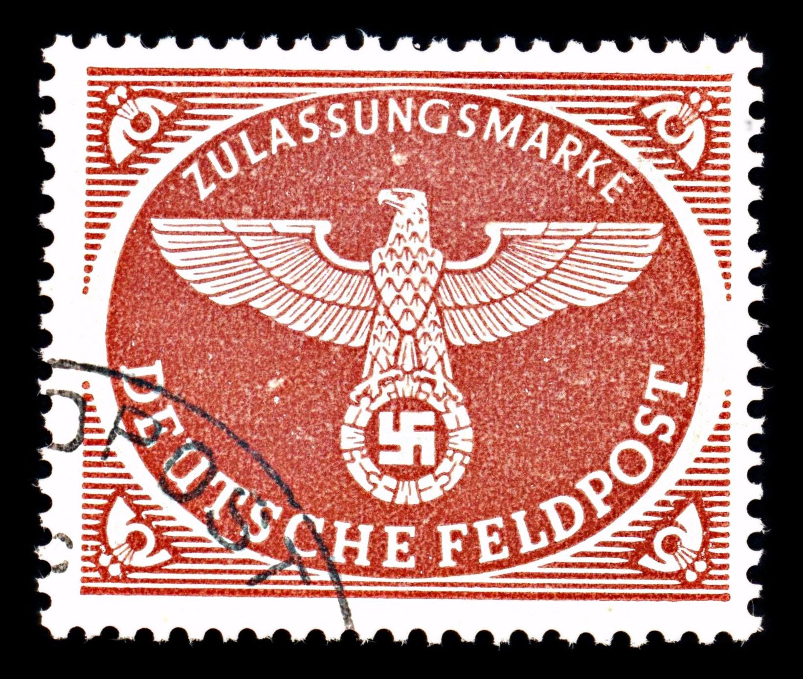 6865 Germany SG M805 Red Brown 1942. Sc#MQ1 Mi FP2Ax Used. C£140