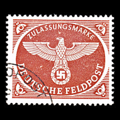 6865 Germany SG M805 Red Brown 1942. Sc#MQ1 Mi FP2Ax Used. C£140, view 3