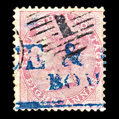 6871 India SG73 8A Rose 1868. Sc#28 Mi 26 Used. C£10, view 3