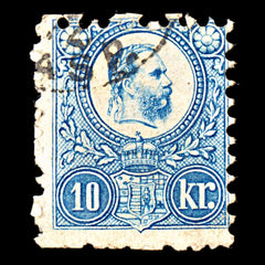 6873 Hungary SG11a 10 Light Blue 1871. Mi 11b Used. C£65, view 3