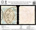 6901 Denmark SG50 3 Ore Grey & Light Blue 1875. Sc#25 Mi 22IYAb Used. C£11