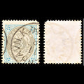 6901 Denmark SG50 3 Ore Grey & Light Blue 1875. Sc#25 Mi 22IYAb Used. C£11