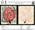 6903 Denmark SG61a 8 Ore Carmine & Slate 1875. Used. C£27