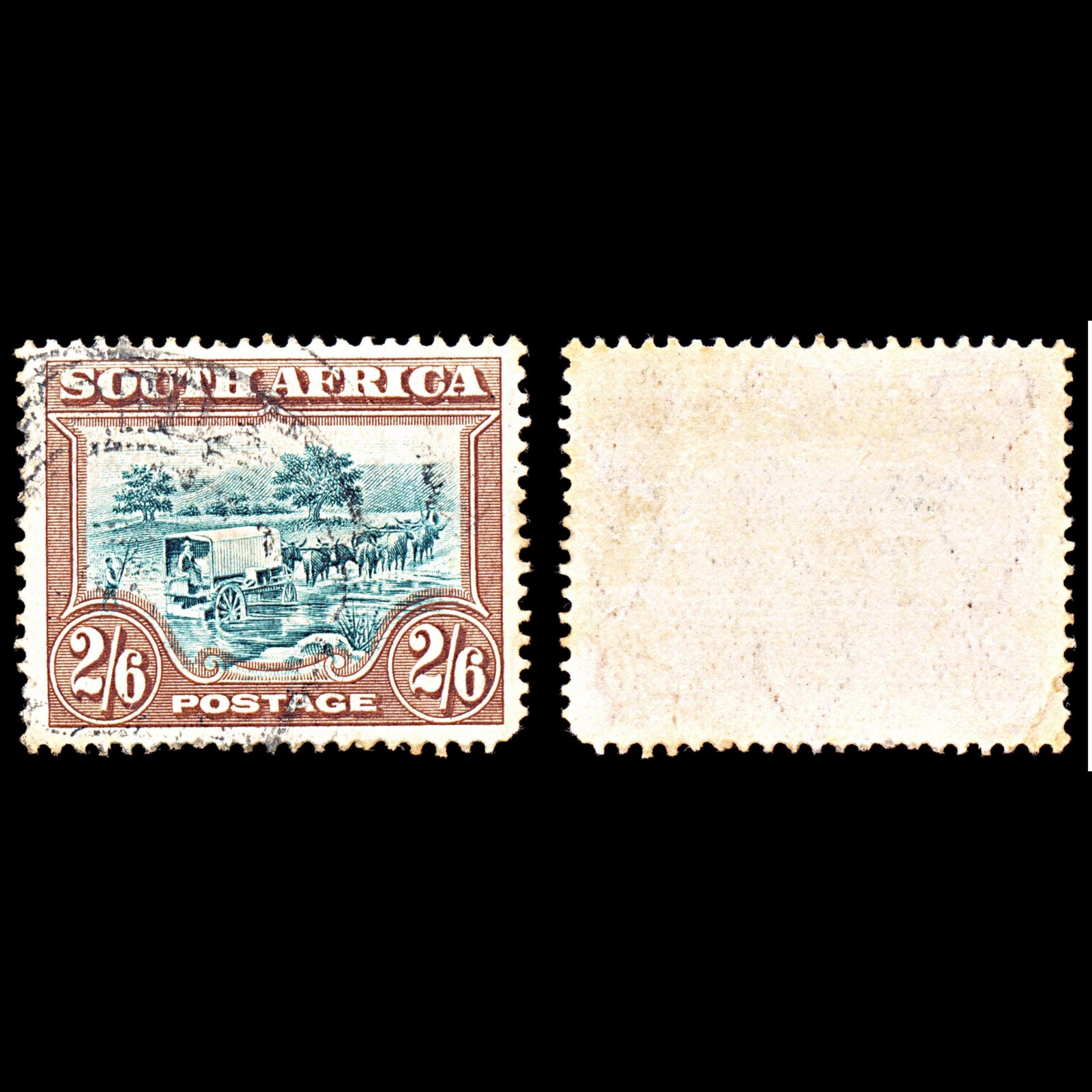 6936 South Africa SG(A) 2s6d Brown & Green 1930. Sc#30e Mi 38C Used. C£24