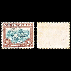 6936 South Africa SG(A) 2s6d Brown & Green 1930. Sc#30e Mi 38C Used. C£24, view 2