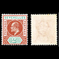 6946 Seychelles SG46 2C Chestnut & Green. Broken "S" 1903. Sc#38 Mi 38 Mint MNH. C£180