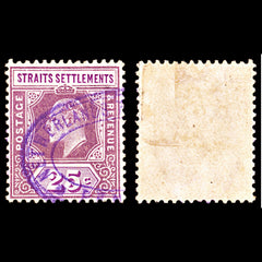 6957 Straits Settlements SG161 25C Violet 1909. Sc#118 Mi 129 Used. C£13, view 1