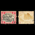 6972 Malaya Fed. States SG17 4C Black & Carmine 1901. Sc#20 Used. C£16