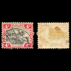 6972 Malaya Fed. States SG17 4C Black & Carmine 1901. Sc#20 Used. C£16, view 2