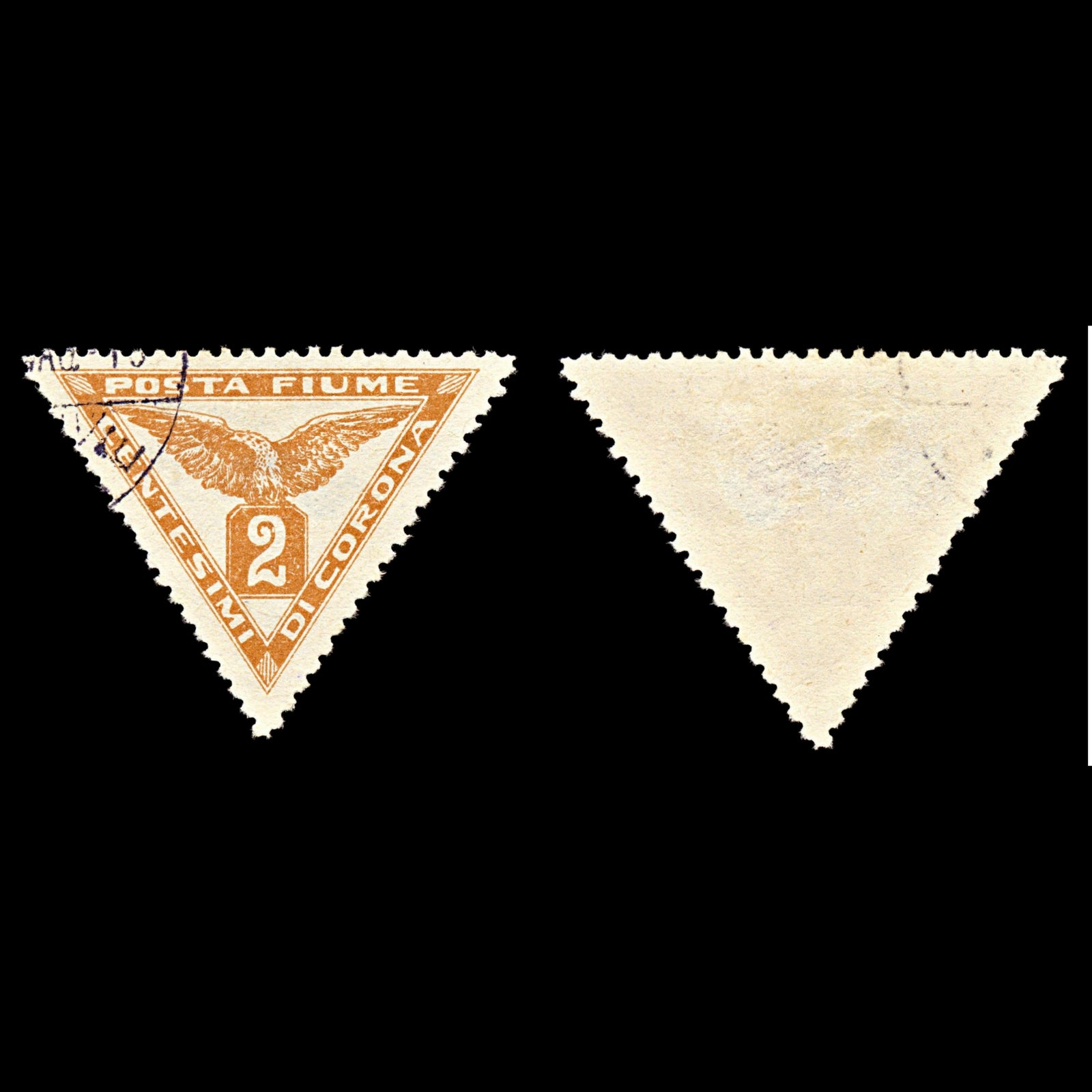 6973 Fiume SG N91 2c Yellow Brown 1919. Sc#P2 Mi 49I Used. C£13
