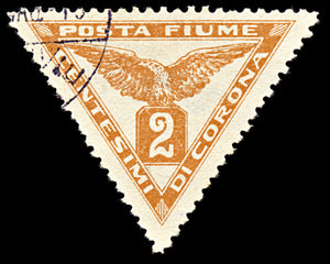 6973 Fiume SG N91 2c Yellow Brown 1919. Sc#P2 Mi 49I Used. C£13