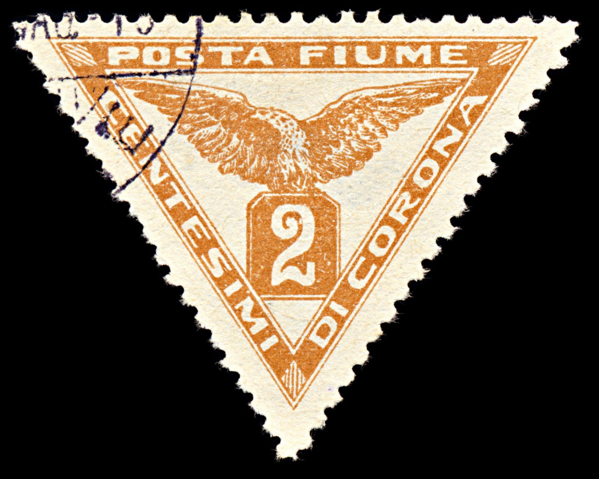 6973 Fiume SG N91 2c Yellow Brown 1919. Sc#P2 Mi 49I Used. C£13