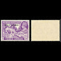 6980 Burma SG43 3A Dark Violet. Doubled Overprint 1945. Sc#43 Mi 44 Mint MVLH