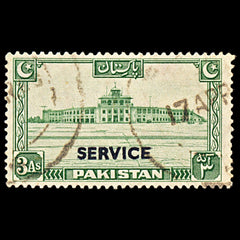 6983 Pakistan SG O20 3A Green 1948. Sc#O20 Mi D21 Used. C£20, view 3