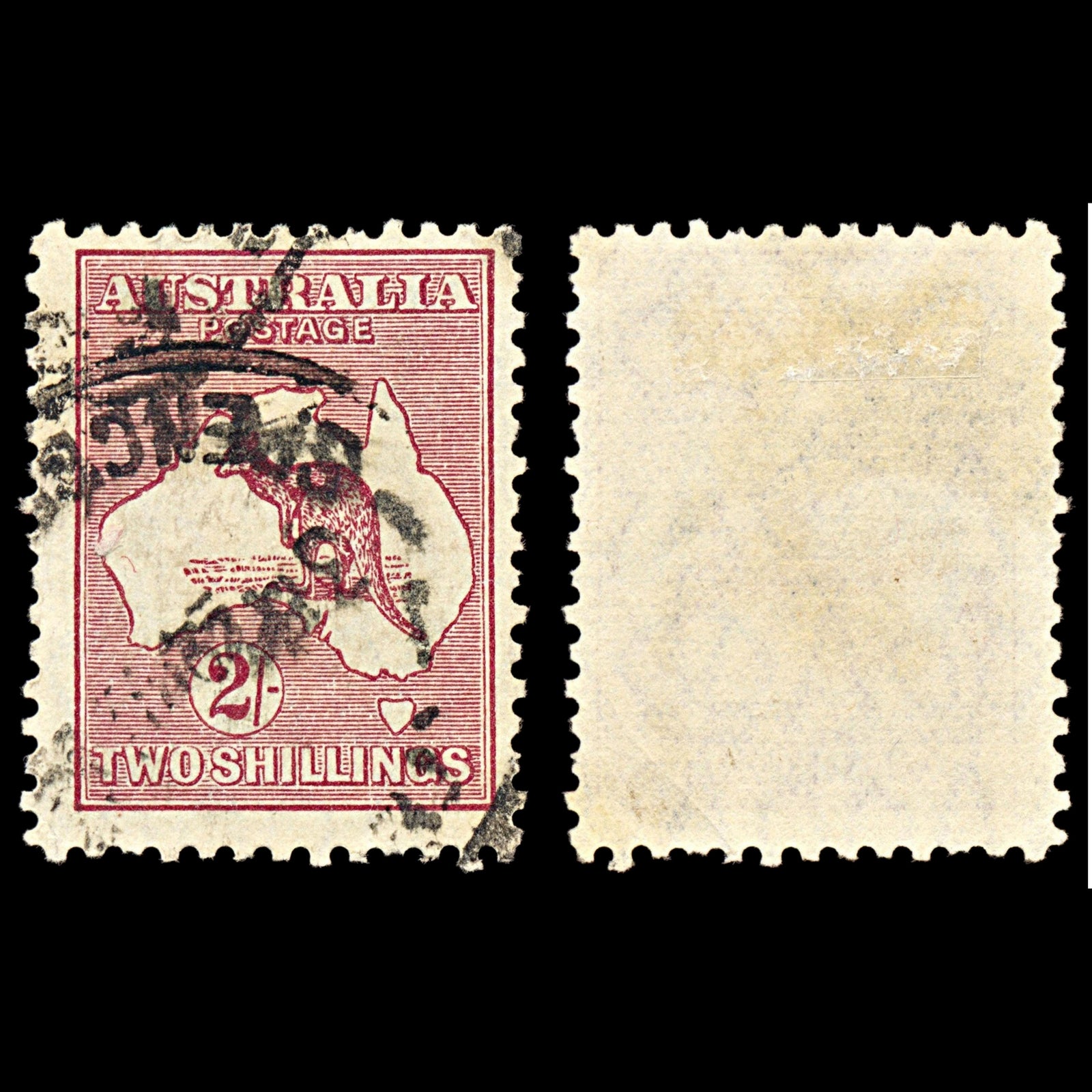 7000 Australia SG110 2S Maroon 1929. Sc#99 Mi 85 Used. C£17