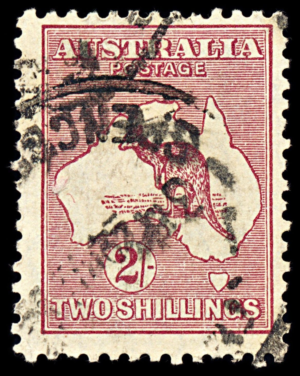 7000 Australia SG110 2S Maroon 1929. Sc#99 Mi 85 Used. C£17