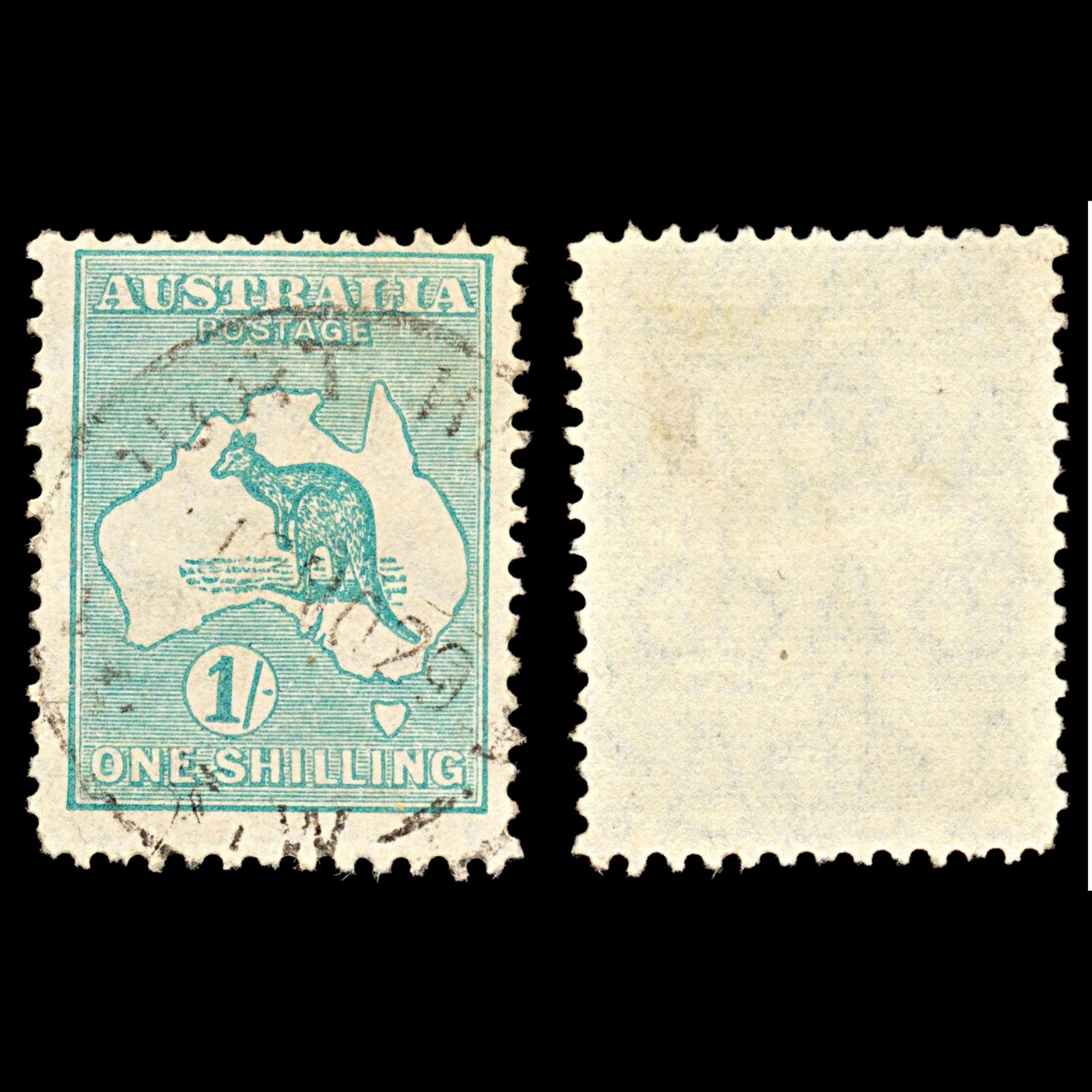 7002 Australia SG109 1S Blue Green 1929. Sc#98 Mi 84X Used. C£11