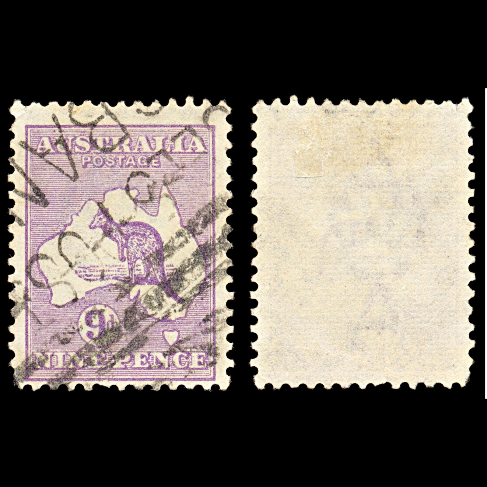 7003 Australia SG39 9D Violet 1916. Sc#50a Mi 46XII Used. C£11