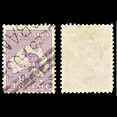 7003 Australia SG39 9D Violet 1916. Sc#50a Mi 46XII Used. C£11, view 1