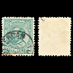 7034 Netherlands SG104B 22½C Dark Green 1888. Mi 25G Used. C£225, view 2