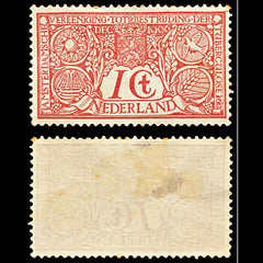 7042 Netherlands SG208 1+1C Red 1906. Sc#B1 Mi 69 Mint MH. C£28, view 1