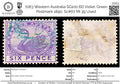7063 Western Australia SG100 6D Violet. Green Postmark 1890. Sc#67 Mi 39 Used